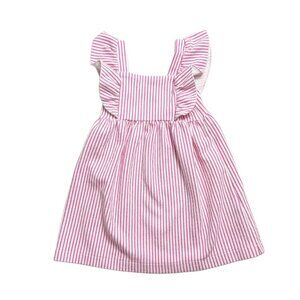 Zara Pink Striped Kids Dress